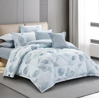 مفرش قولدن مشجر صيفي قطن 100% -مزدوج 8 قطع