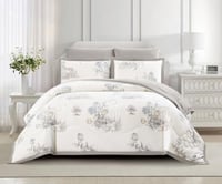 مفرش روزارا ناعم مشجر مناسب لجميع المواسم -مزدوج 6...