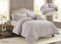 طقم لحاف سيلينا 7 قطع مزدوج عرايس - مطرز