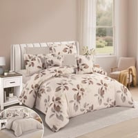 مفرش لورين قطن 100% ناعم وبارد -مقاس مزدوج 8 قطع