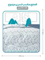 مفرش نورش وجهين قطن 100% مزدوج 6 قطع