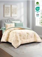 مفرش نورش وجهين قطن 100% مزدوج 6 قطع