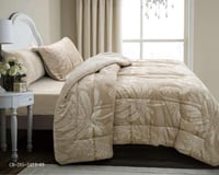 طقم لحاف ليندا الفاخر مخمل شتوي مفرد ونص 4 قطع