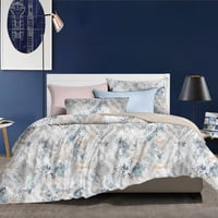 طقم لحاف سرير مزخرف مقاس مزدوج -6 قطع