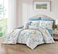 مفرش إيليــن وجهين قطن فاخر مزدوج - 8 قطع