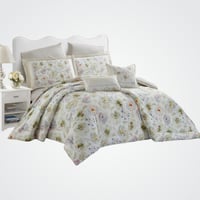 مفرش نورش وجهين قطن 100% مفرد ونص 4 قطع