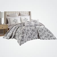 مفرش نورش وجهين قطن 100% مفرد ونص 4 قطع