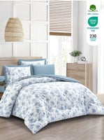 مفرش نورش وجهين قطن 100% مزدوج 6 قطع