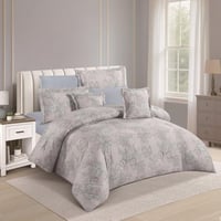 مفرش لورين قطن 100% ناعم وبارد -مقاس مزدوج 8 قطع