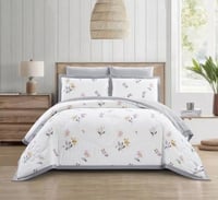 مفرش روزارا ناعم مشجر مناسب لجميع المواسم-مفرد ونص...