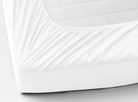 تلبيسة لحاف بدون حشوة مفرد ونص 3 قطع - أبيض