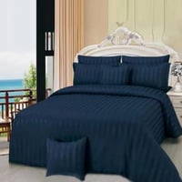 مفرش الغيمه الفندقي كوين 5 قطع - كحلي غامق