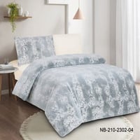 مفرش راندا مخمل شتوي مفرد ونص 4 قطع