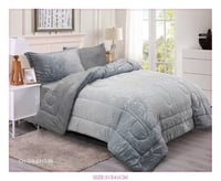 مفرش أوركيد مخمل شتوي مفرد ونص 4 قطع