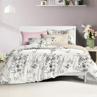 طقم لحاف سرير مزخرف مقاس مزدوج -6 قطع