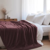 بطانية خفيفة مخمل -الليلك