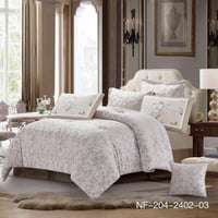 مفرش جاكار المطرز الفاخر 7 قطع مزدوج