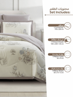 مفرش نفر ونص صيفي بستايل نباتي مريح