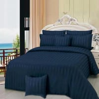 مفرش الغيمه الفندقي - مفرد ونص 5 قطع - كحلي غامق