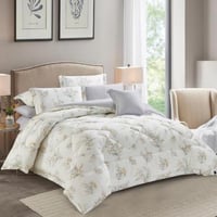 طقم لحاف قولدن قطن فاخر -مزدوج 8 قطع