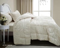 طقم لحاف ليندا الفاخر مخمل شتوي مفرد ونص 4 قطع