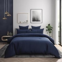 مفرش فندقي مزدوج - 9 قطع -كحلي