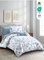 مفرش نورش وجهين قطن 100% مفرد ونص 4 قطع