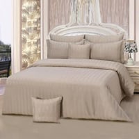 مفرش الغيمه الفندقي كوين 5 قطع - جملي فاتح