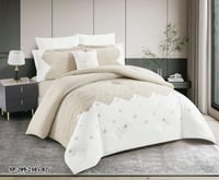 طقم لحاف فينيسيا 7 قطع مزدوج -مطرز