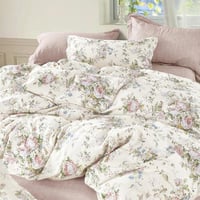 مفرش صيفي قطن100% كوين 5 قطع