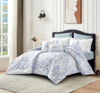 مفرش إيليــن وجهين قطن فاخر مزدوج - 8 قطع