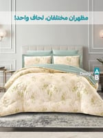 مفرش نورش وجهين قطن 100% مزدوج 6 قطع
