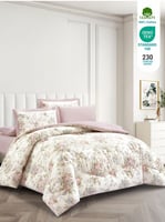 مفرش نورش وجهين قطن 100% مزدوج 6 قطع