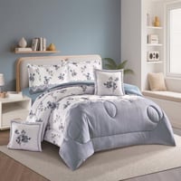 مفرش ألاسكا مخمل شتوي مفرد ونص وجهين 4 قطع