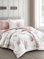 مفرش رِفال صيفي ناعم مشجر -مفرد ونص 4 قطع