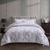 طقم لحاف سرير مزخرف مقاس مزدوج -6 قطع