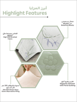 مفرش رِفال صيفي ناعم مشجر -مزدوج 6 قطع