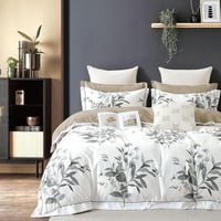 طقم لحاف مفرد ونص منسوج من القطن الناعم 4قطع