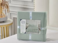 تلبيسة لحاف بدون حشوة مفرد ونص 3 قطع - فيروزي