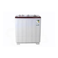 غسالة نصف أوتوماتيك حوضين جنرال سوبريم 10 كجم ابيض...