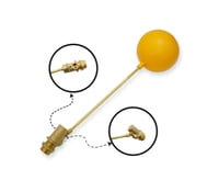 عوامة خزان نحاس مع كورة بلاستيك انجليزي ركس RUX مق...