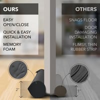 سدادة هواء وغبار للباب من الاسفنج الملبس