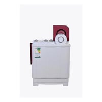 غسالة نصف أوتوماتيك حوضين جنرال سوبريم 5 كجم ابيض/...