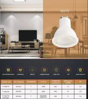 لمبه لد سبوت اصفر جيوتن 7 واط