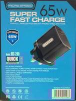 راس فيش شاحن جداري * سيارة منفذين USB + Type-C مار...