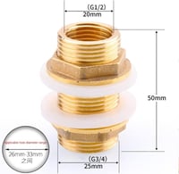 جلبة نبل خزان سنة نحاس وبلاستيك متعدد المقاسات