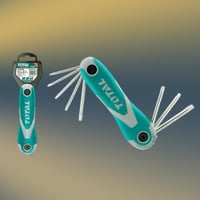 طقم مفتاح النكي مطوي نجمه 8 قطع توتال THT1061846 t...