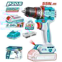 دريل بطارية رجاج 20V 55N.m بعلبة مع بطارية و شاحن...