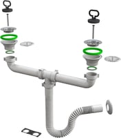 هراب مجلى استيل 1.5 بوصة مزوج كامل