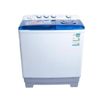 غسالة نصف اوتوماتيك حوضين جنرال سوبريم 15 كيلوأبيض...